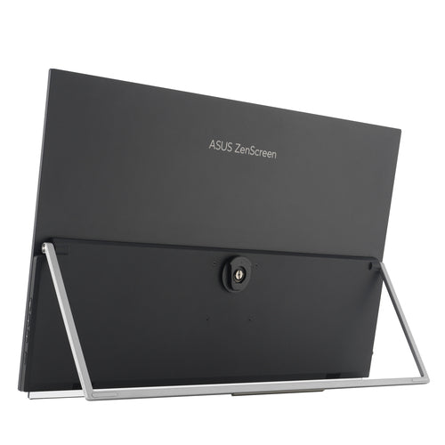 ASUS ZenScreen MB27ACF – skærmens bagside med støttehåndtag
