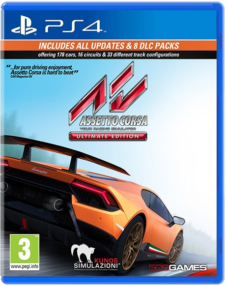 Assetto Corsa - Ultimate Edition – PlayStation 4 – spilomslag