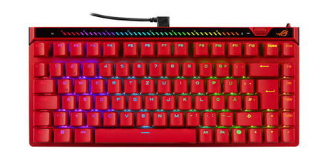 ASUS ROG Falchion Ace 75 HE – taster og arbejdsflade set ovenfra