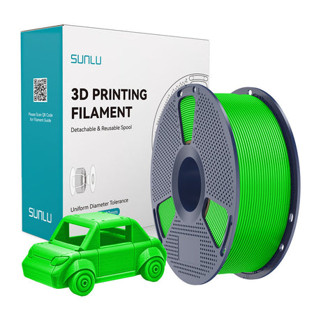 Sunlu PETG filament – grøn, 1,75 mm, 1 kg