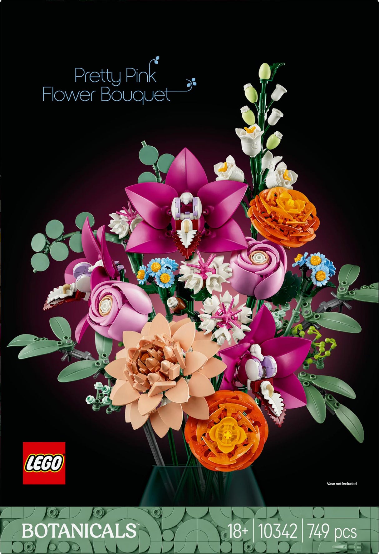 LEGO 10342 Botanicals Beautiful Pink Bouquet LEGO