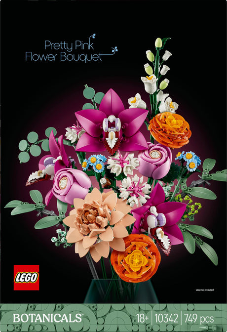 LEGO 10342 Botanicals Beautiful Pink Bouquet LEGO