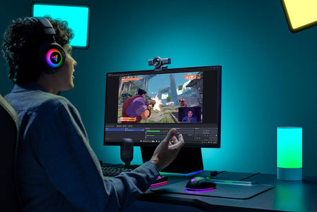 Razer - Kiyo V2 X – Ultimate Webcam for Streamers & Creators - Black Razer