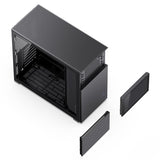 Jonsbo D41 Screen ATX Case, Tempered Glass - Sort