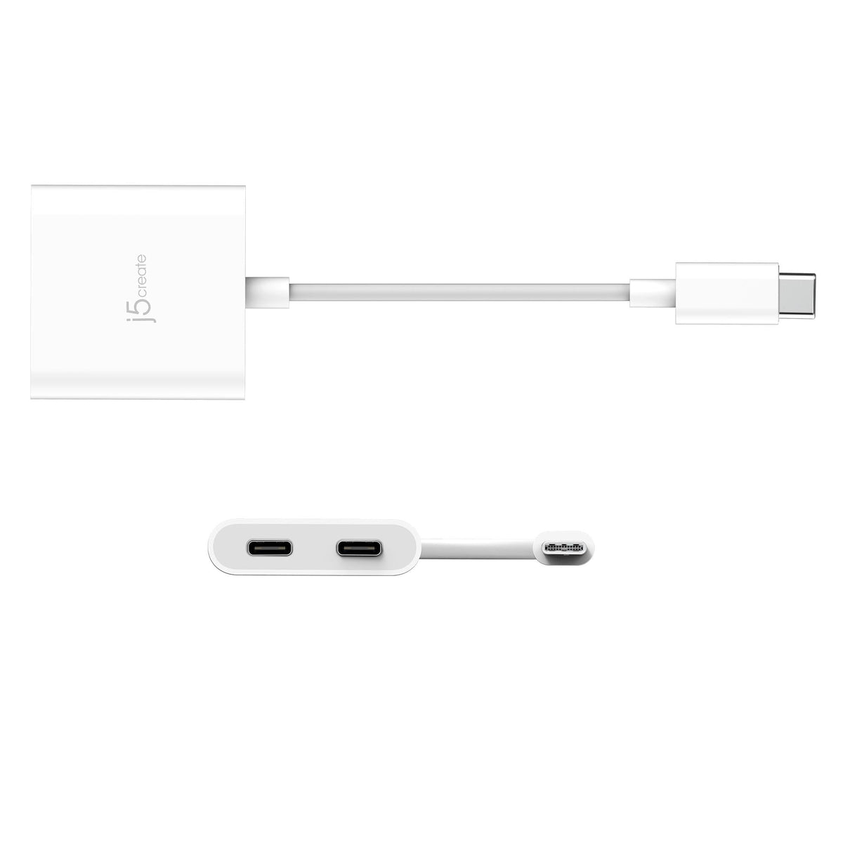 J5 USB-C TO DUAL USB-C WITH VIDEO OR POWER DELIVERY J5