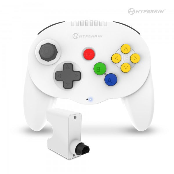 Hyperkin Admiral – trådløs N64-controller – hvid
