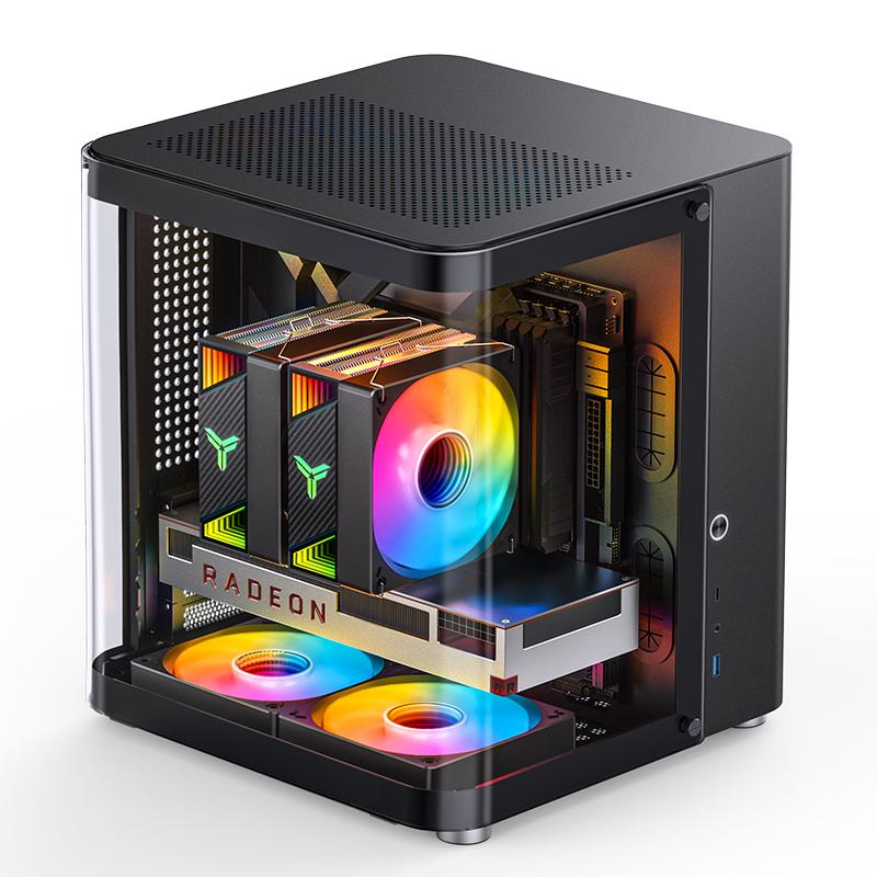 Jonsbo TK-1 Black, Micro ATX/ITX, rounded glass Dongguan Sibositong Industrial Co., Ltd. (Jonsbo)