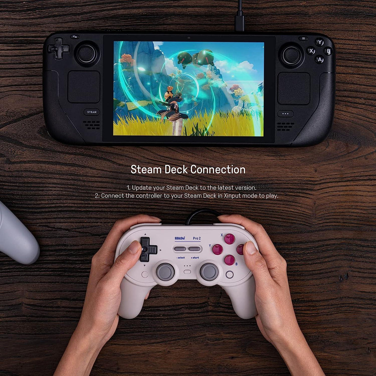 8BitDo Pro2 Kablet Gamepad Grå Edition 8Bitdo