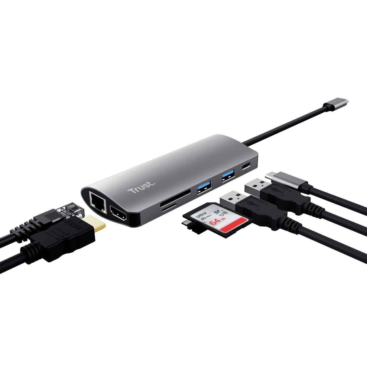 TRUST DALYX 7-IN-1 USB-C ADAPTER TRUST