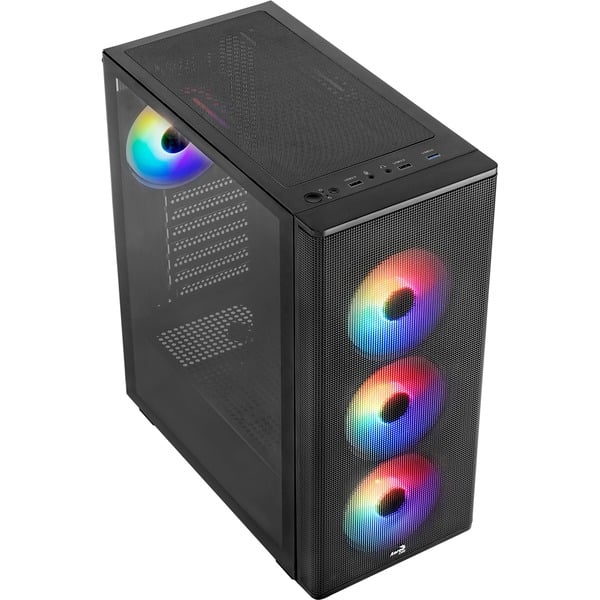 AeroCool Geh Midi Designer v2 MicroATX/ATX/MiniITX (schwarz)