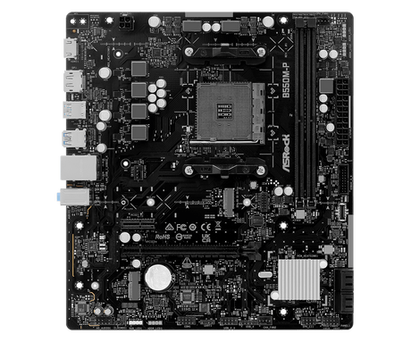 ASRock B550M-P bundkort - AM4, DDR4 - produktbillede