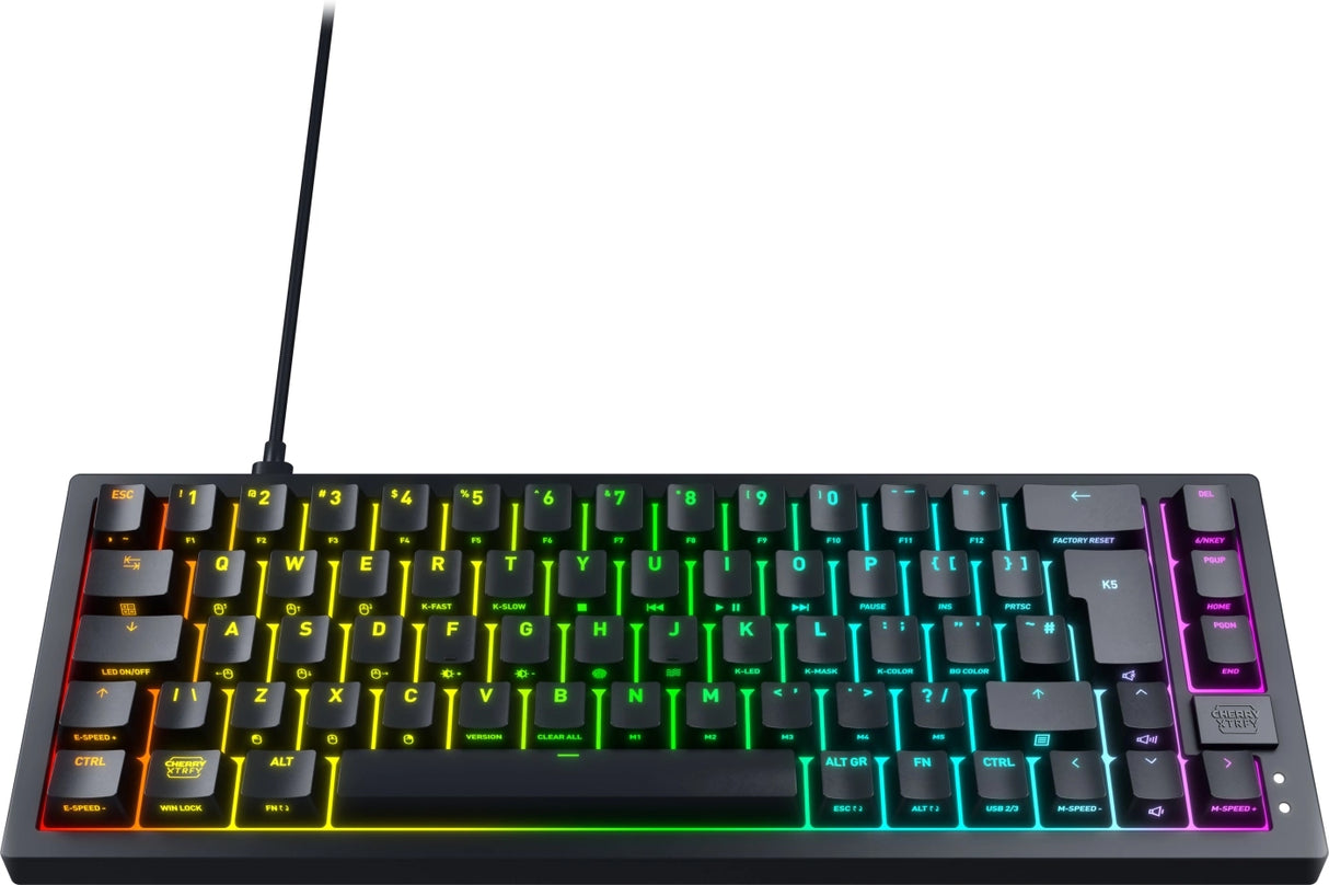 Xtrfy K5V2 RGB, Compact Mekanisk tastatur, 65%, Sort, Nordic