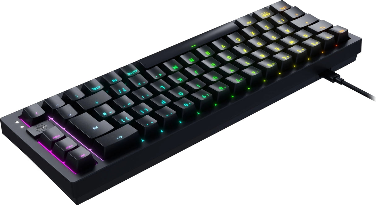 Xtrfy K5V2 RGB, Compact Mekanisk tastatur, 65%, Sort, Nordic