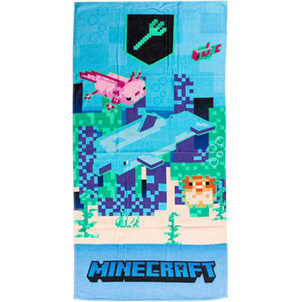 Minecraft Dreizack-Badetuch 70x140cm