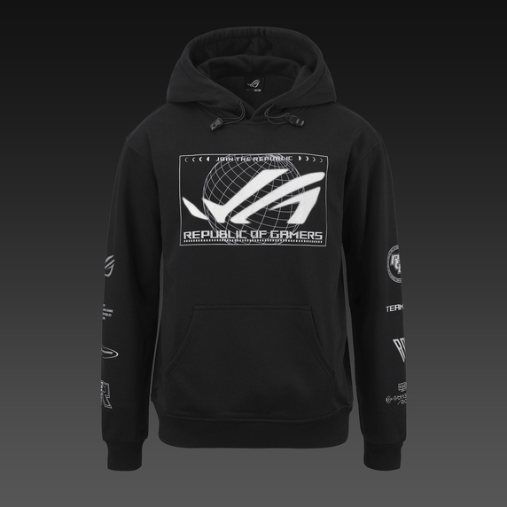 ASUS ROG COSMIC LIT HOODIE - Regular Fit - Sort