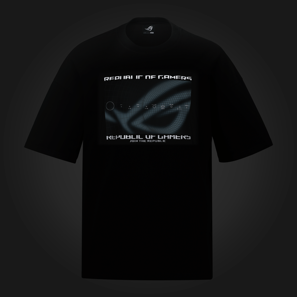 ASUS ROG COSMIC WAVE T-Shirt - Regular Fit - Sort