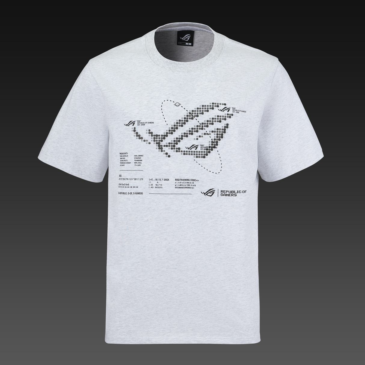 ASUS ROG PIXELVERSE T-Shirt - Regular Fit - Grå