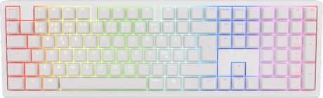 Ducky Zero - White - Cherry Brown - RGB - Trådløs Ducky