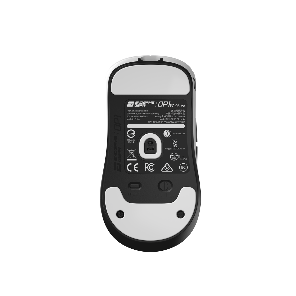 Endgame Gear OP1w 4K V2 – Trådløs Gaming Mus (White)