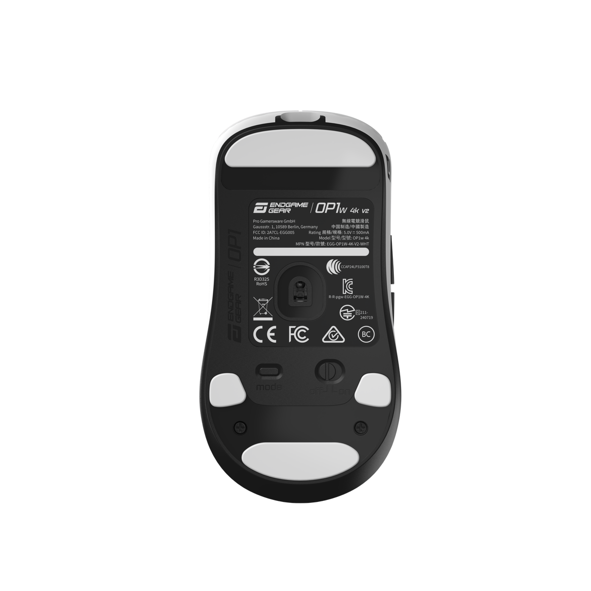 Endgame Gear OP1w 4K V2 – Trådløs Gaming Mus (White)