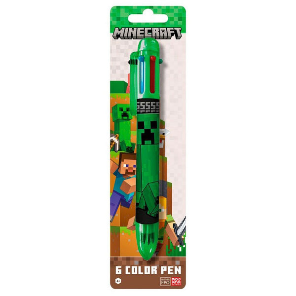 Minecraft Kuglepen - Boom - 6 Farver