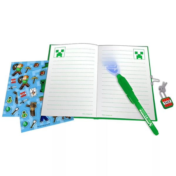 Minecraft Boom Tagebuch mit Zauberstift – Schreibset
