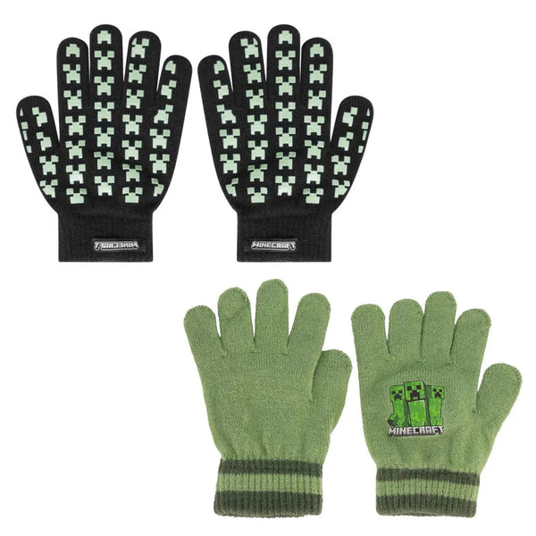 Minecraft Creeper Kinderhandschuhe – Einheitsgröße, verschiedene Farben