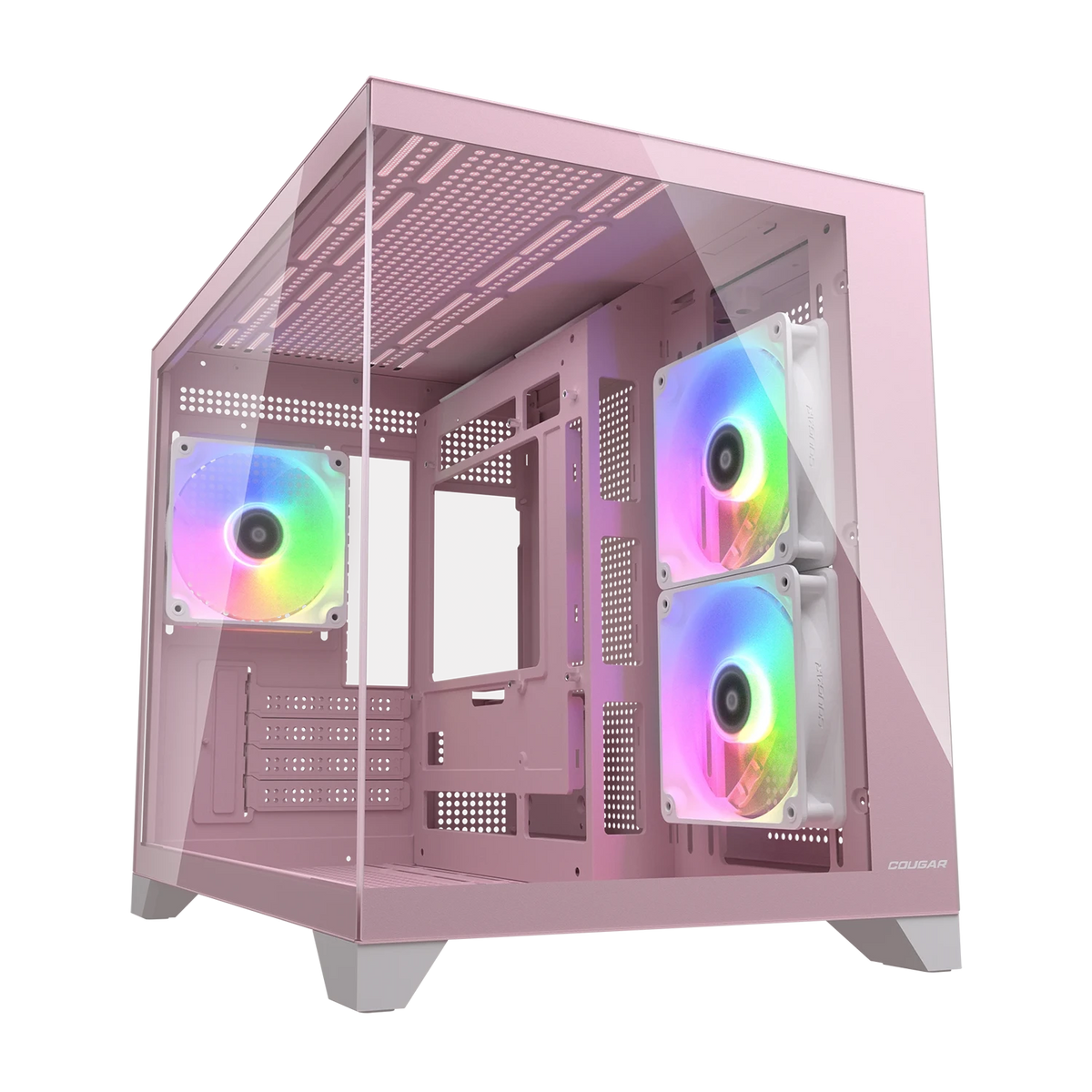 COUGAR FV150 Mini RGB kabinet i pink med tre medfølgende blæsere