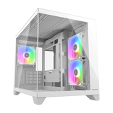 COUGAR FV150 Mini RGB kabinet i hvid med tre blæsere