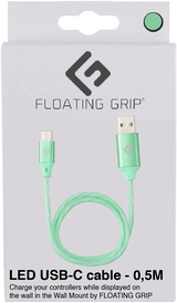 Floating Grip 0,5M LED USB-C Cable (Grøn)
