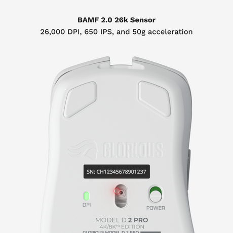 Glorious Model D 2 PRO Wireless - 4K/8K Polling - hvid Glorious