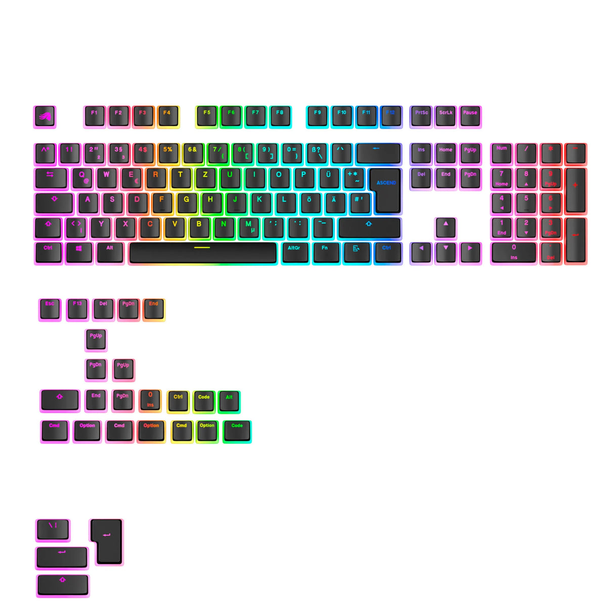 Glorious Aura V3 Keycaps Sort - (131pcs) Glorious