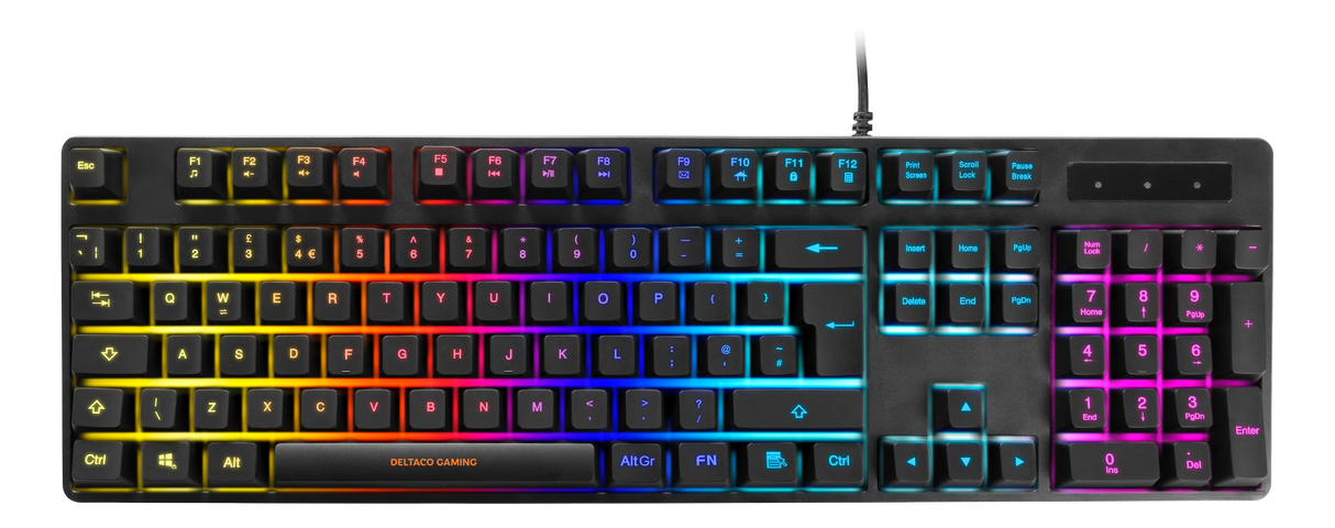 Deltaco - DK310 RGB Gaming Keyboard - Outemu Red Switch - UK LAYOUT Deltaco