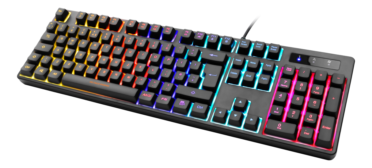 Deltaco - DK310 RGB Gaming Keyboard - Outemu Red Switch - UK LAYOUT Deltaco