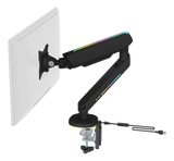 Premium RGB Single Monitor Arm - Sort - Justerbar - 17-32" DELTACO