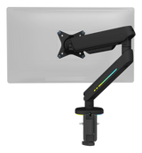 Premium RGB Single Monitor Arm - Sort - Justerbar - 17-32" DELTACO