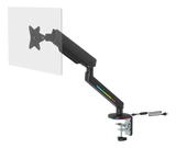 Premium RGB Single Monitor Arm - Sort - Justerbar - 17-32" DELTACO