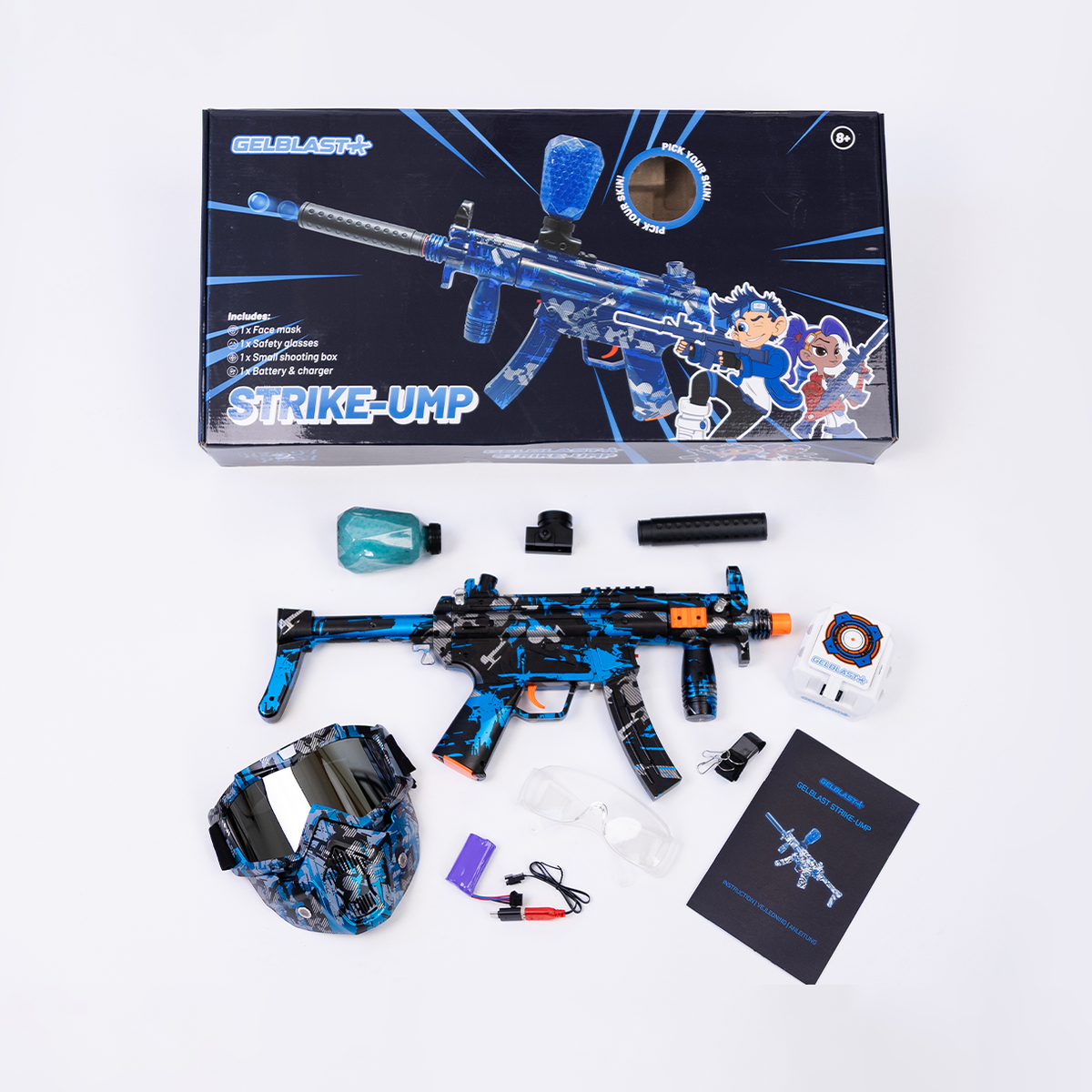 GelBlast Strike-UMP – Silver Military Geekd