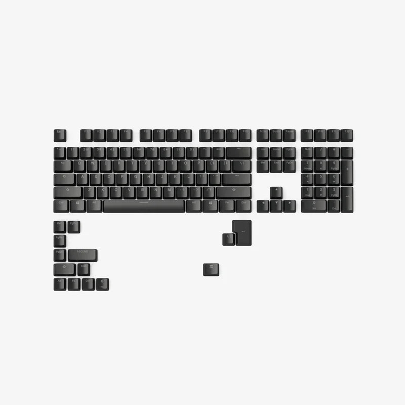 Glorious ABS Keycaps - 105 key-spots, black, NOR-Layout