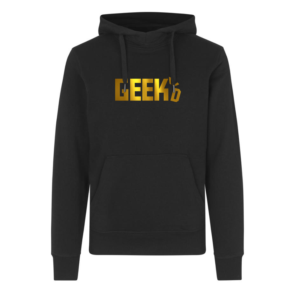 Geekd - Guld Logo Hoodie - Sort Geekd