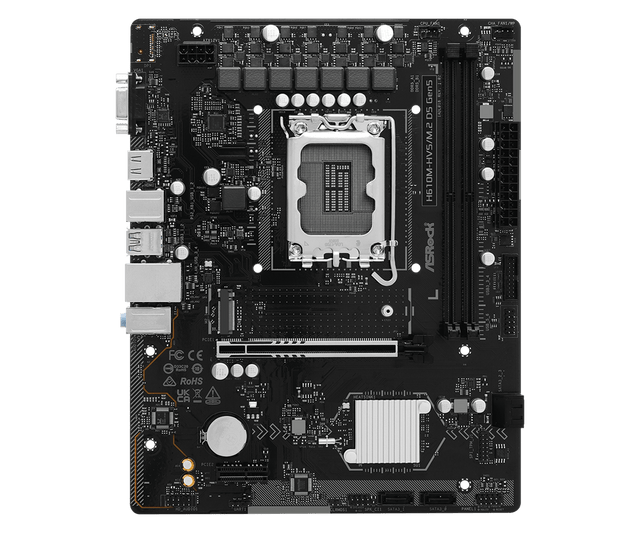 ASRock H610M-HVS/M.2 D5 Gen5 bundkort - LGA1700, DDR5 - produktbillede