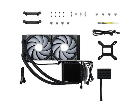 TRYX PANORAMA 240mm AIO Liquid Cooler ARGB Sort TRYX