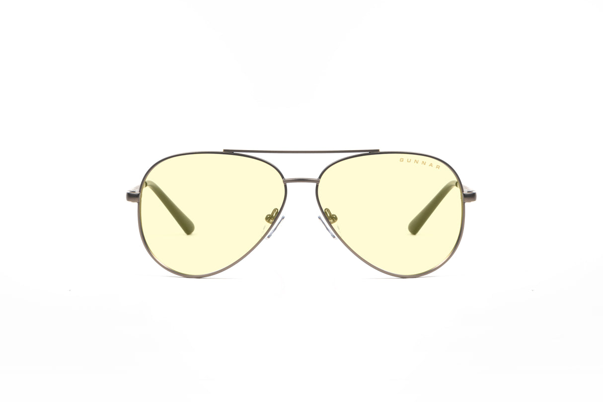 Gunnar Maverick - Gunmetal - Amber Gunnar Optiks LLC