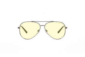 Gunnar Maverick - Gunmetal - Amber Gunnar Optiks LLC