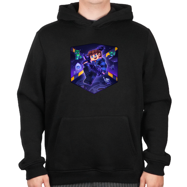 Judex Weltraumreise-Hoodie – Schwarz