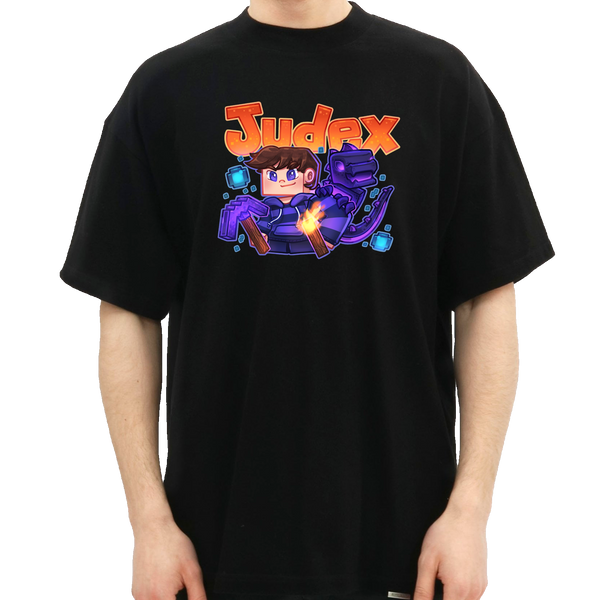 Judex Ender-Dino T-Shirt - Schwarz