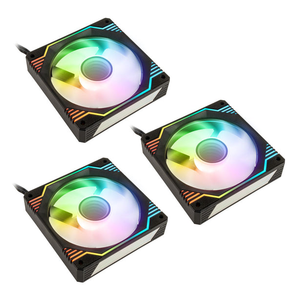 Kolink Umbra X 120mm ARGB PWM Lüfter, 3er-Pack – Schwarz