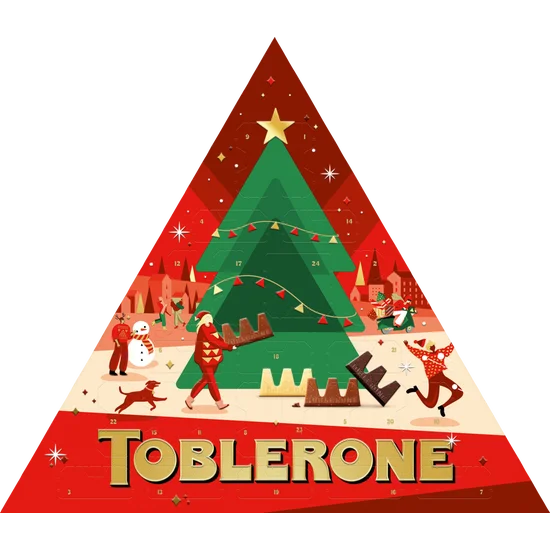 Toblerone julekalender – chokolade – 200 g