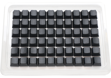 Ducky Blank - 132 Keycap Set - Cherry Profile - PBT - Black Ducky