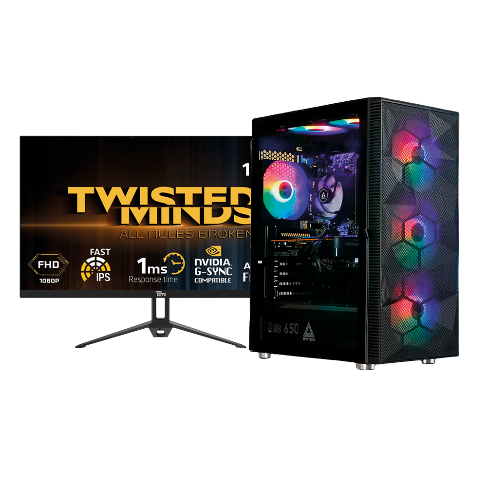 Einsteiger-Gaming-Computer 2 + Monitor